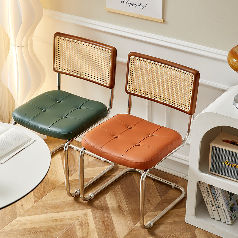 Nordic Vintage Rattan Chair Designer Dining Chair for Home and BnB Use