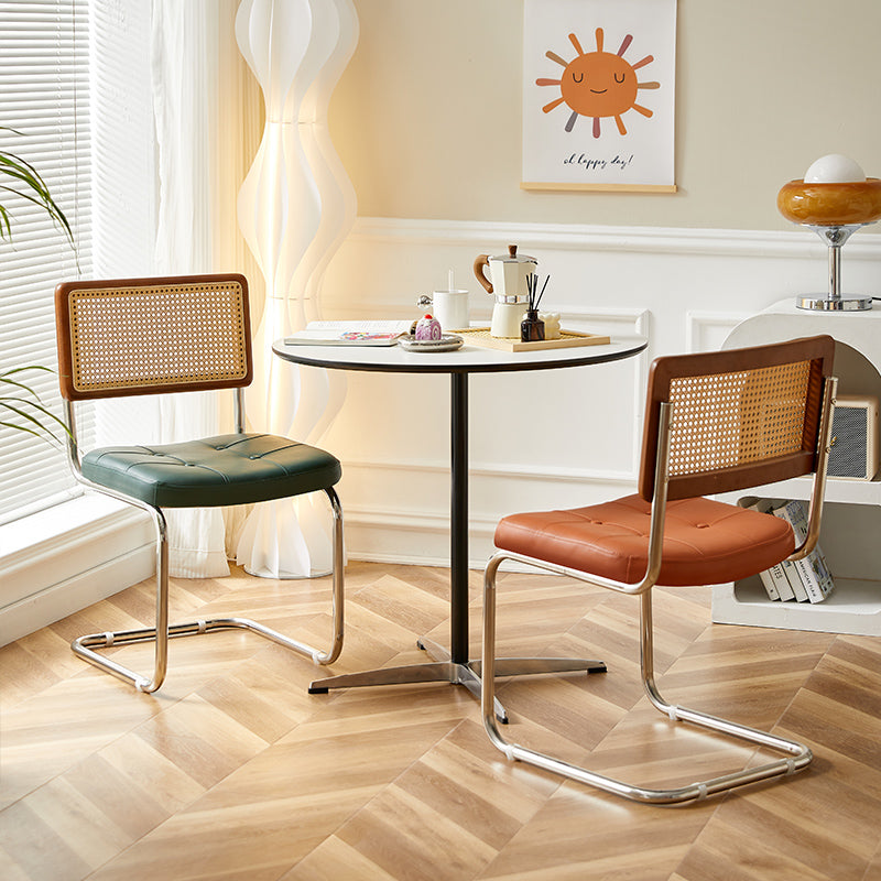 Nordic Vintage Rattan Chair Designer Dining Chair for Home and BnB Use