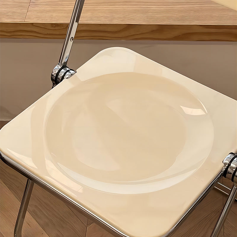 Transparent Acrylic Chair Foldable Backrest for Home, Boutique or Studio Use