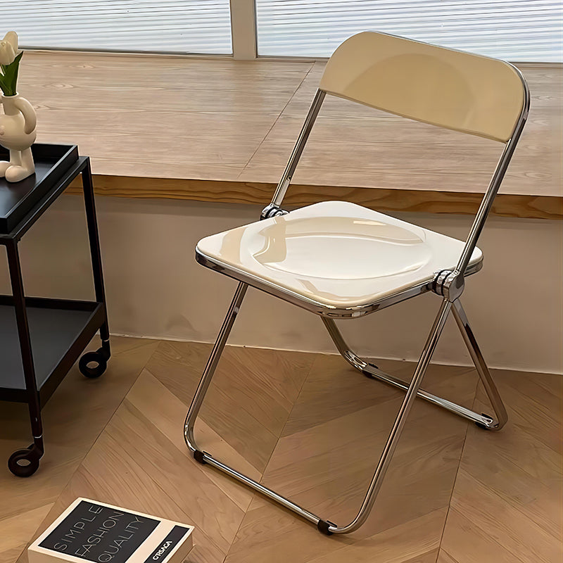 Transparent Acrylic Chair Foldable Backrest for Home, Boutique or Studio Use