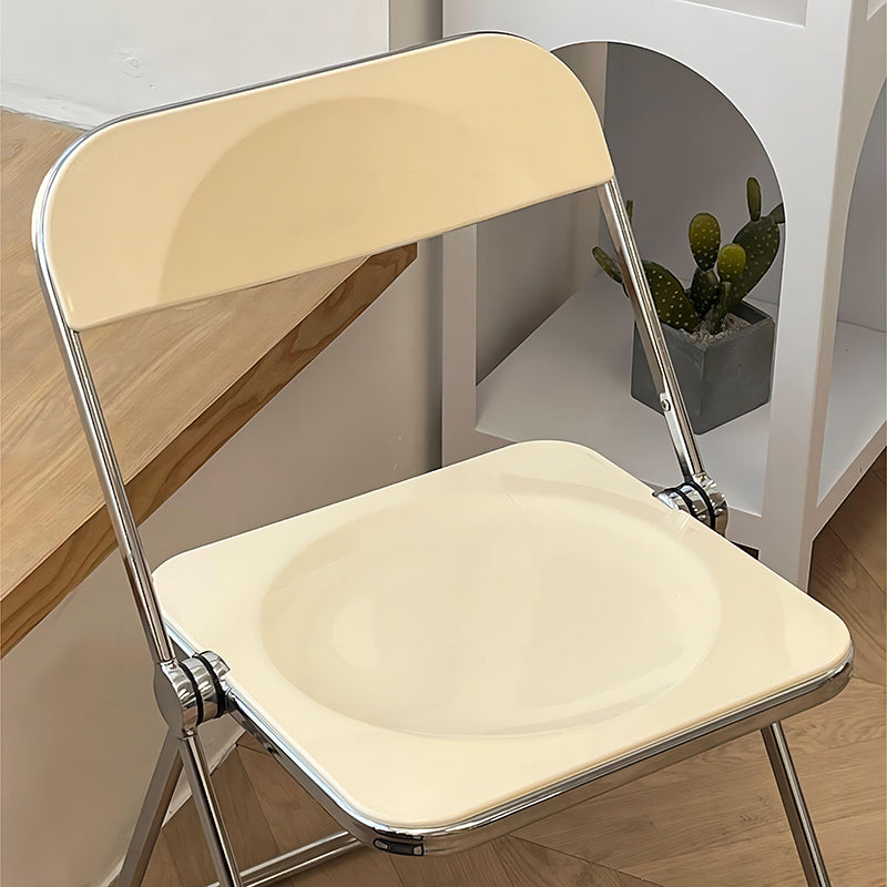 Transparent Acrylic Chair Foldable Backrest for Home, Boutique or Studio Use